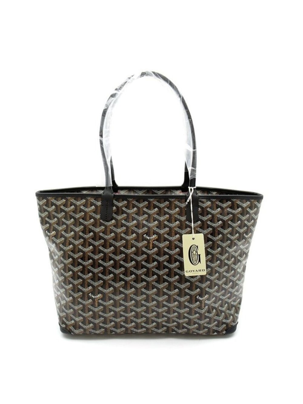 Goyard Artois PM Leather Tote Bag Black